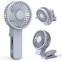 Amazon.co.jp: HIRO ネックツインファン ホワイト USB充電式 7枚